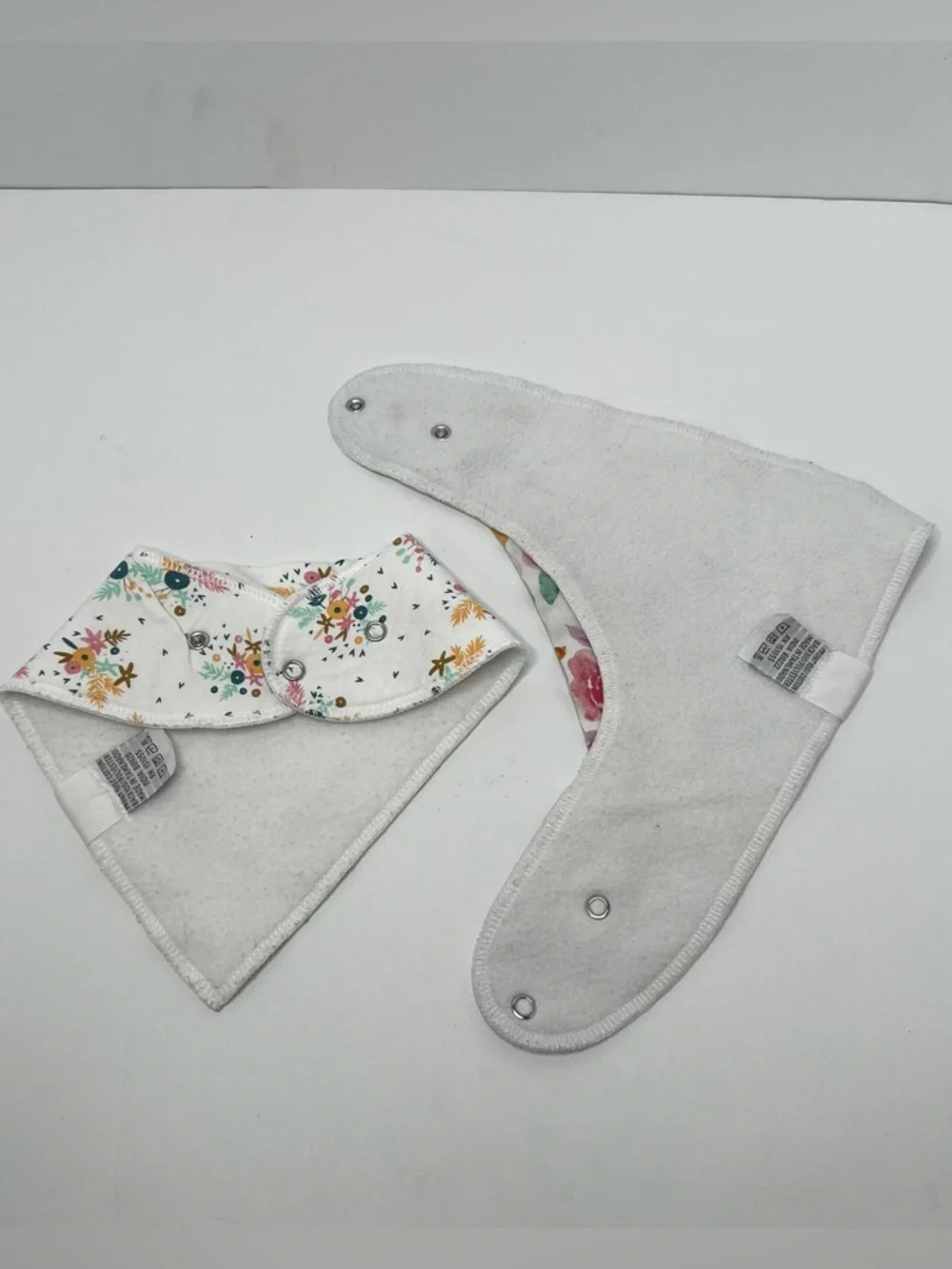 Copper Pearl Bundle 6 Bandana Bibs Baby Girl Floral Mermaid Neutrals Pink Tan